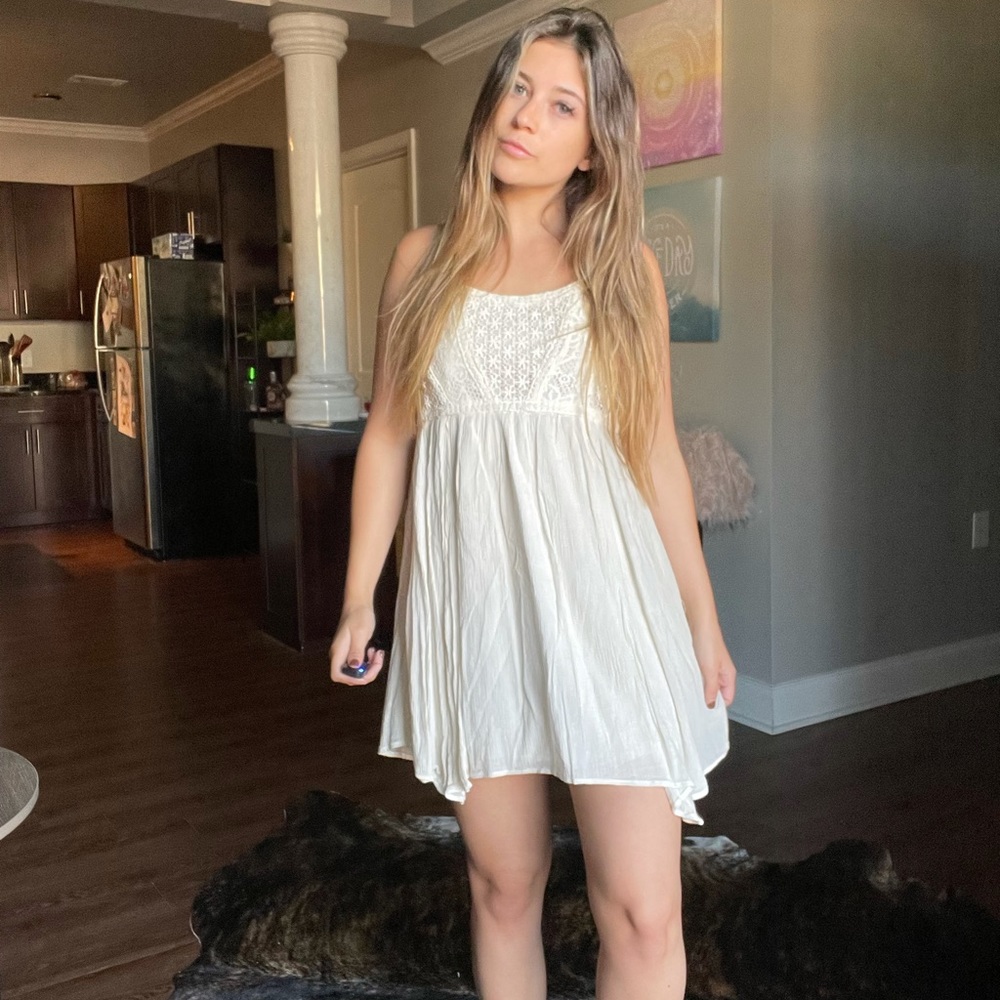 White American eagle dress
